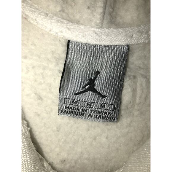 Air Jordan Retro 3 Full Zip Hoodie Medium Cream Red - Picture 3 of 9